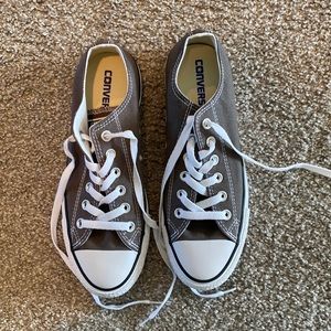 Converse Charcoal Sneakers, Womens Size 8